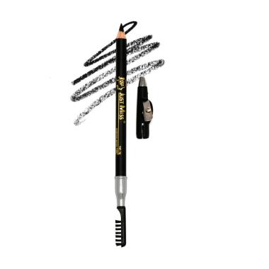 Just Miss Pensil Alis + Sikat Alis + Serutan Hitam