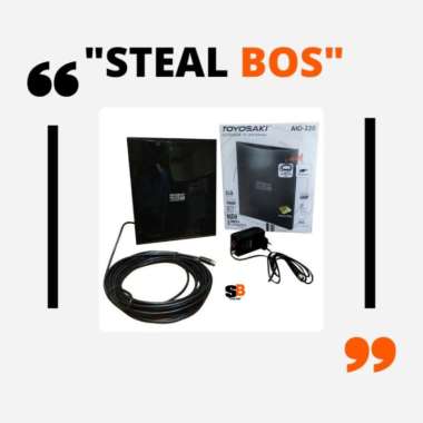 Antena Tv Toyosaki Aio-220 Aw/Outdoor Tv Antena/Indoor Tv Antena Original 100% (Kode 5924)) double b