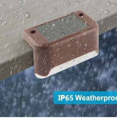 Lampu LED Solar Cell Lantai kolam taman teras tangga pagar