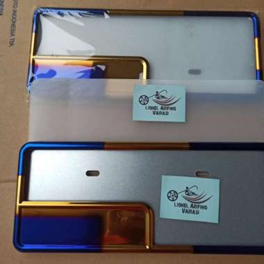 Cover plat nomor twotone motor universal plat motor variasi twotone Multicolor