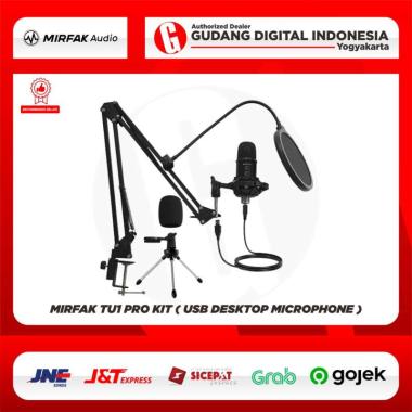 Gudang Digital Mirfak TU1 Pro kit Audio USB Condenser Microphone Black