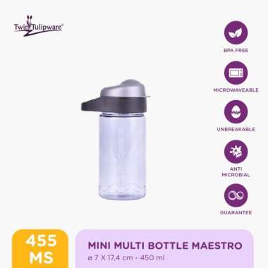 Botol Minum Twin Tulipware Mini Multi Bottle 450 ML Maestro