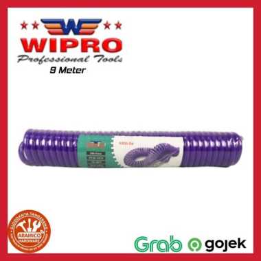 Selang Recoil 9 meter Wipro Spiral Spring Angin Kompresor