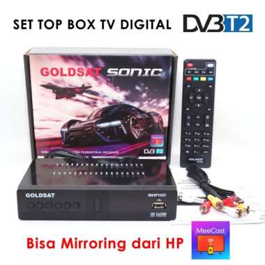 Set Top Box TV Digital GOLDSAT SONIC DVB-T2 STB Terrestrial - SET UP BOX AJA