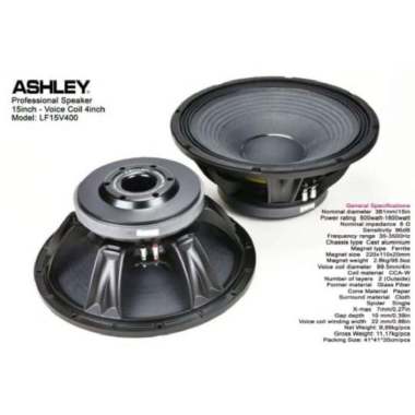 Speaker Ashley 15 inch LF15V400