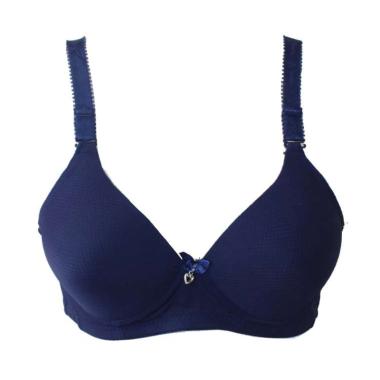 Aily ZR05 Import Cup B Bra Pori Wanita 40B Navy