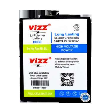 Vizz Baterai for Xiaomi Redmi 4A BN30 [Original]