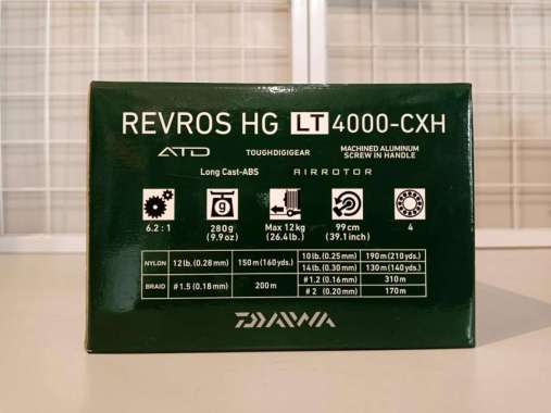 REEL SPINNING DAIWA REVROS LT CXH Power Handle 4000