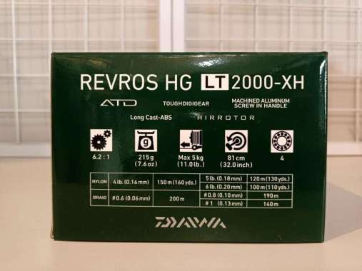 REEL SPINNING DAIWA REVROS LT CXH Power Handle 2000