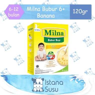 Milna Bubur Reg 6+ Banana 120gr