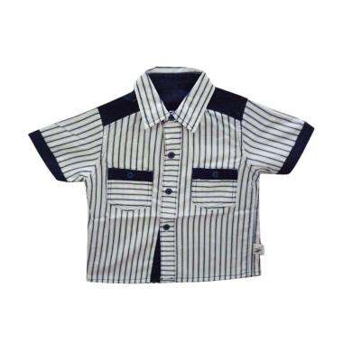 Babylon Kemeja Lengan Pendek - Navy