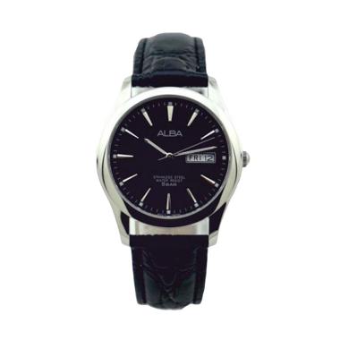 Alba Jam Tangan Pria AXND65X1 - Silver Black