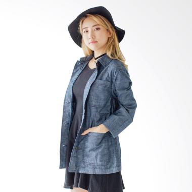 Coup Women Sleeve Parka - Blue Jeans