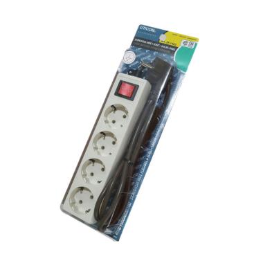 Uticon ST 1482 Stop Kontak [4 Port] White