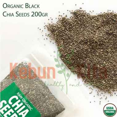 Kebun Kita Organic Black Chia Seeds Mexico [200 g]
