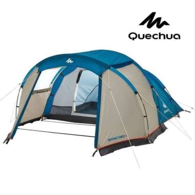 Quechua Arpenaz Family 4.0 Dome Tent Tenda [4 Orang] Semua Ukuran Blue Grey
