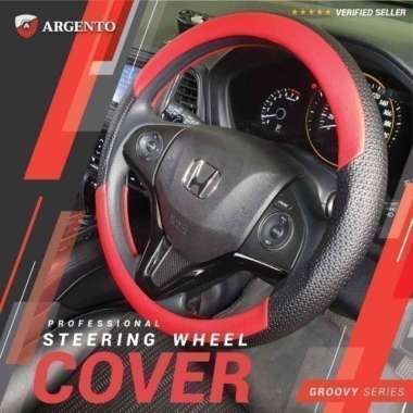 Mercy 190 E W201 W204 Sarung Steer Stir Cover Setir Mobil Groovy Argento Merah Hitam