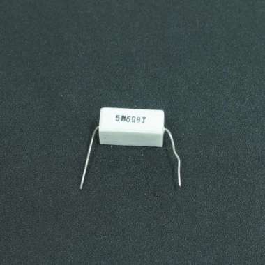 RESISTOR Kapur 5W 6Ω 8J / 5 WATT 6 OHM 8 J / R Putih / TAIWAN putih