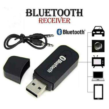 TBS - 1 PC ORIGINAL 100% USB Bluetooth Receiver Adapter 3.5mm Cable Aux / Untuk Speaker Mobil TV PC 