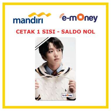 Kartu MANDIRI E-MONEY BTS Jungkook 32 Kpop etoll Custom Emoney [ SALDO NOL / 1 SISI ]