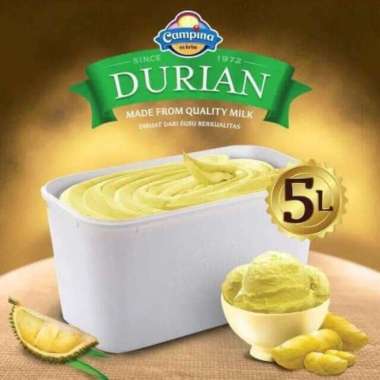 Promo Harga Campina Ice Cream Durian 5000 ml - Blibli