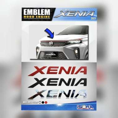 Emblem Kap Mesin Xenia Merah