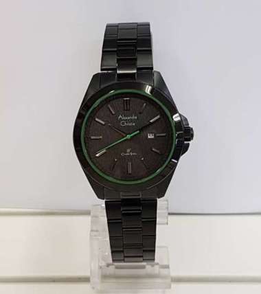Alexandre Christie AC8644LD Classic Jam Tangan Wanita Stainless Steel Black Green