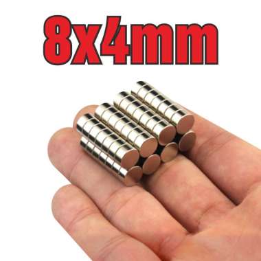 MAGNET NEODYMIUM KOIN 8x4mm N52