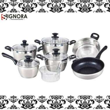 Panci Stainless Steel Set Signora Panci Vienna