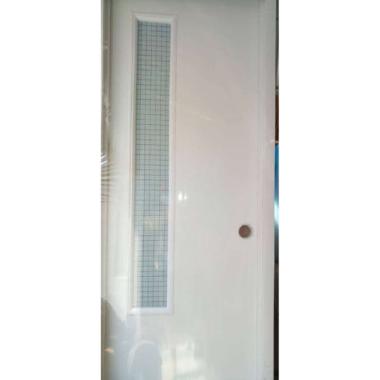 Pintu Kamar Mandi PVC Kaca Es Handle Bulat
