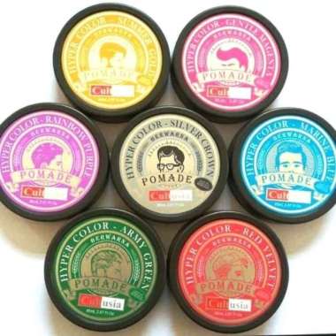Cultusia Pomade Warna 80ml (Hair Color Wax Temporary) Blue Safir (Biru)