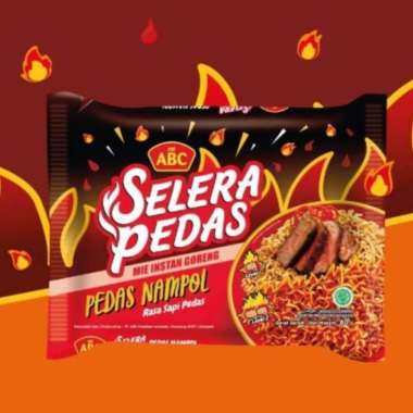 Mie ABC Goreng Selera Pedas Rasa Sapi Pedas
