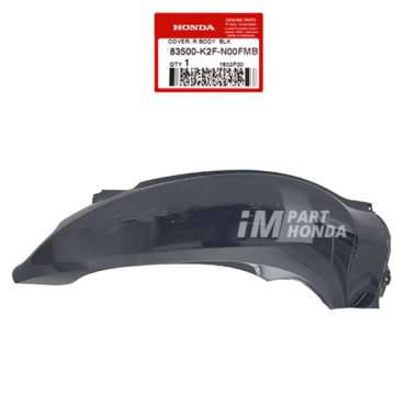 AHM 83500-K2F-N00FMB Cover Body KANAN Scoopy eSP K2F Sporty Black Hitam