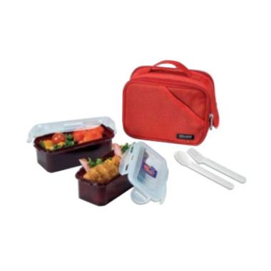LOCK & LOCK Lunch Box 2P Set - HPL762DR Red
