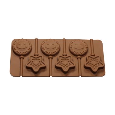 Cetakan Jelly Sun & Star Cetakan Coklat or Permen Lolipop - Coklat