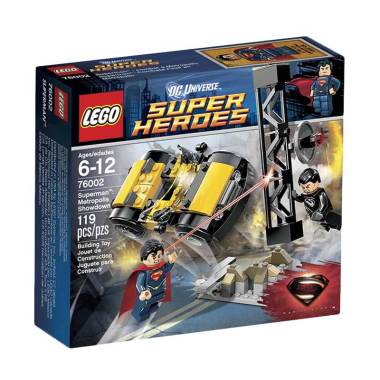 LEGO 76002 Superheroes Superman Metropolis Showdown Mainan Anak -