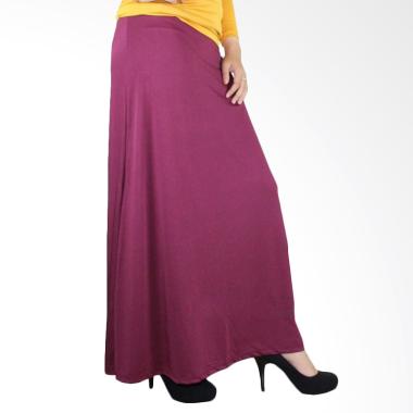 Syifa Collection Jersey Rok - Merah Tua