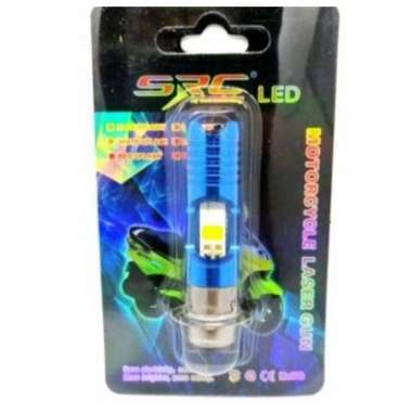 Dop Lampu Depan LED Putih + Lampu Kota Biru Senja ACDC SRC Vario beat Biru