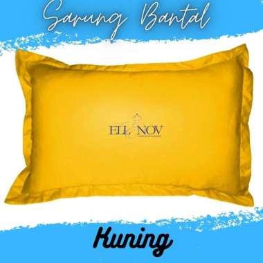 Ellenov Sarung Bantal Bahan Katun Polos Aneka Warna (Hanya Sarung Bantal Saja) / Sarung Bantal Polos