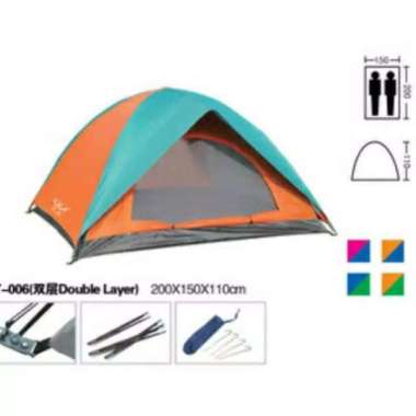 Tenda camping 2-3 orang BNIX 006 double layer