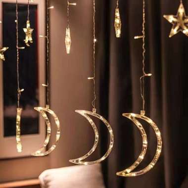 Scoop Dekorasi Lebaran - Ramadhan Lampu LED Garlan Curtain   62331901 Multicolor