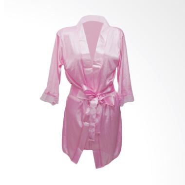 Deoclaus Lingerie Kimono KS1 Fashion Baju Tidur Sexy - Pink