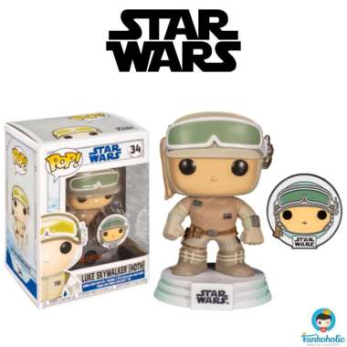 Funko POP! Star Wars - Luke Skywalker (Hoth) & Enamel Pin [Exclusive]