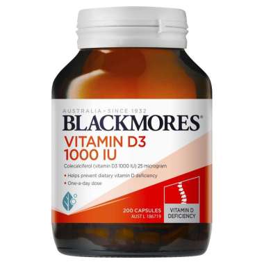 Blackmores Vitamin D3 1000IU 200 Capsules