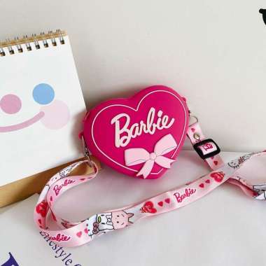 Tas Selempang Anak Wanita Karakter Barbie Jelly/ Tas Anak Perempuan / Tas Barbie Anak Lucu / Kado An