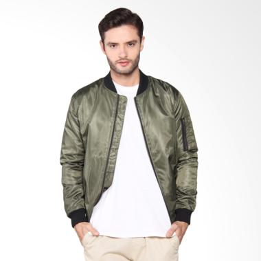 Hemmeh Jaket Bomber Hemmeh Puma - Hijau Polos