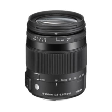 Sigma 18-200mm f/3.5-6.3 DC Macro OS HSM Lensa Kamera Canon