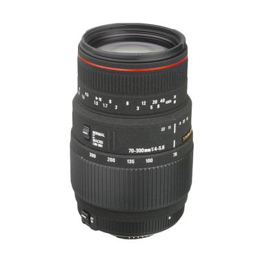 Sigma Lens 70-300mm f/4-5.6 APO DG Macro W/motor Lensa Kamera for Nikon Black