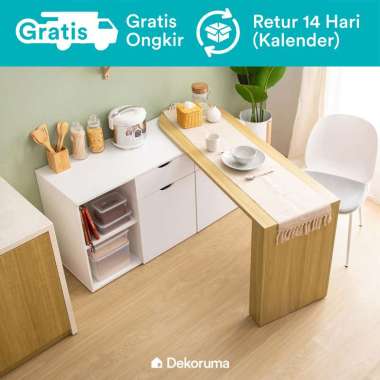 Dekoruma Sano Lemari Laci Dapur Kayu Minimalis
