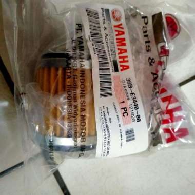Yamaha Genuine Parts Element Assy, Filter Oil R15 ( Bk6 ) Original Yamaha (38B-E3440-00) Yellow